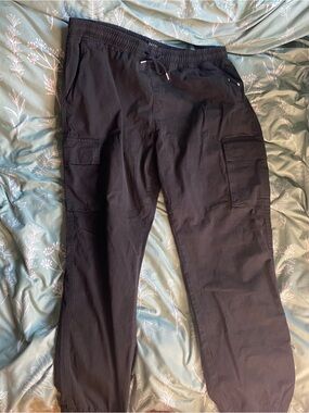 Black Cargo Jogger Pants - Boohoo Man